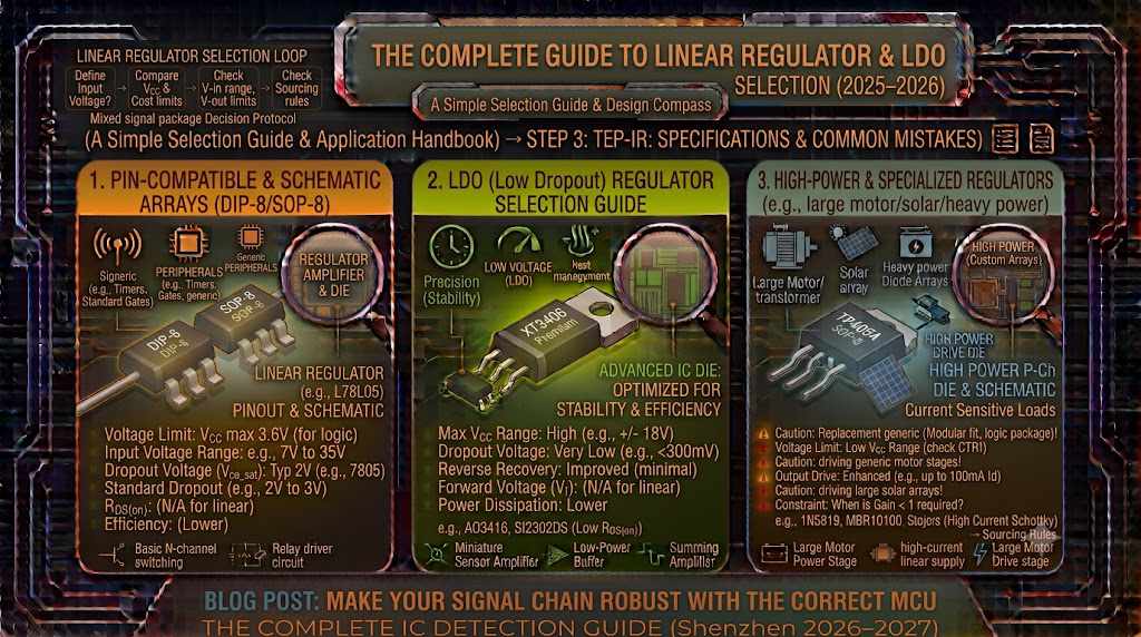 The Complete Guide to Linear Regulator & LDO Selection (2025–2026) The Complete Guide to Linear Regulator & LDO Selection (2025–2026)