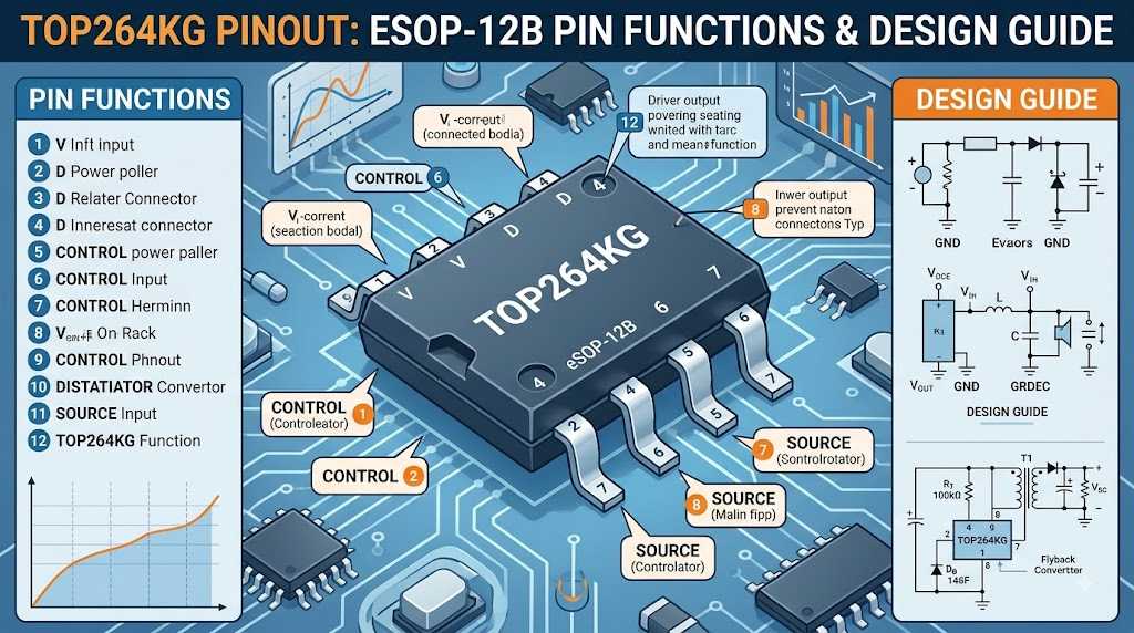 TOP264KG Pinout: eSOP-12B Pin Functions & Design Guide TOP264KG Pinout: eSOP-12B Pin Functions & Design Guide