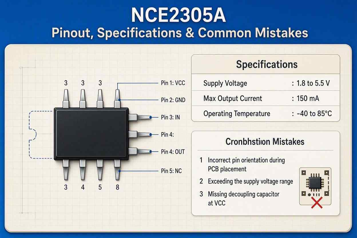 NCE2305A Pinout, Specifications & Common Mistakes