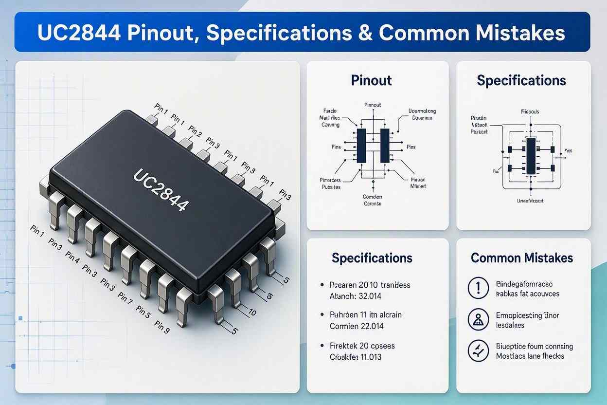 UC2844 Pinout, Specifications & Common Mistakes UC2844 Pinout, Specifications & Common Mistakes