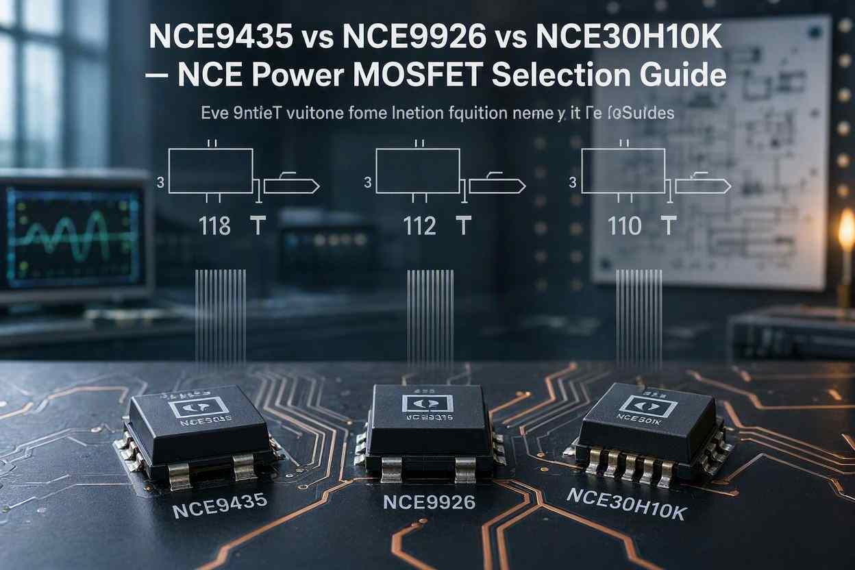 NCE9435 vs NCE9926 vs NCE30H10K — NCE Power MOSFET Selection Guide